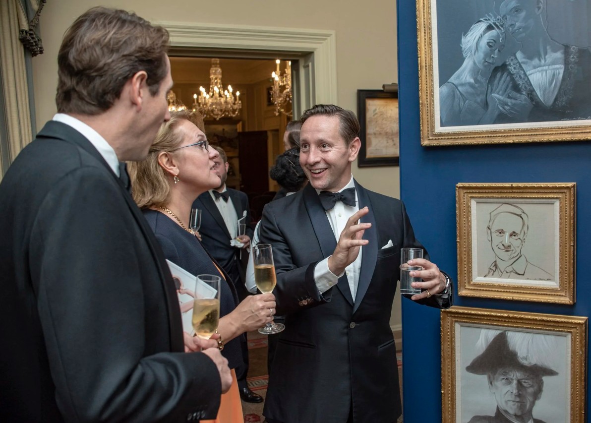 Corporate event photography — guests networking at a London business event